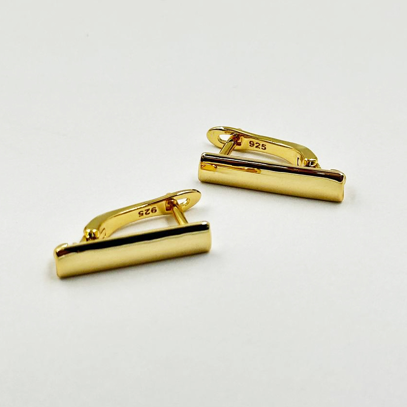 Швензы Геометрия цвет золото 17,9*4,3мм