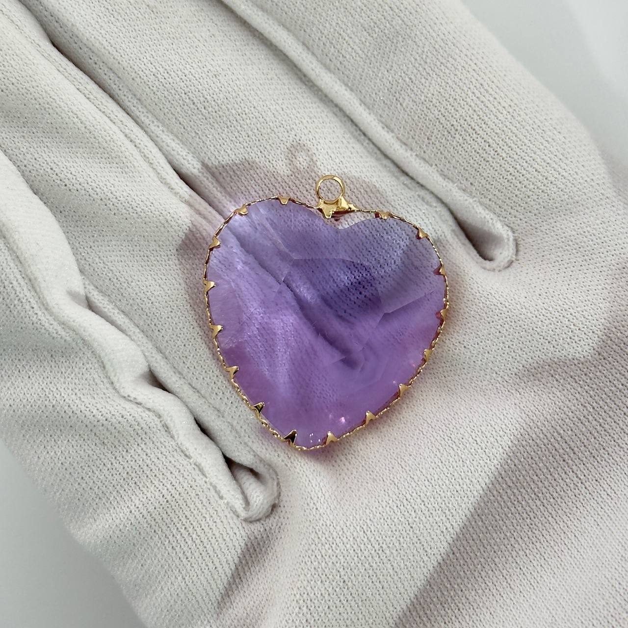 Подвеска из ювелирного стекла размер 30мм