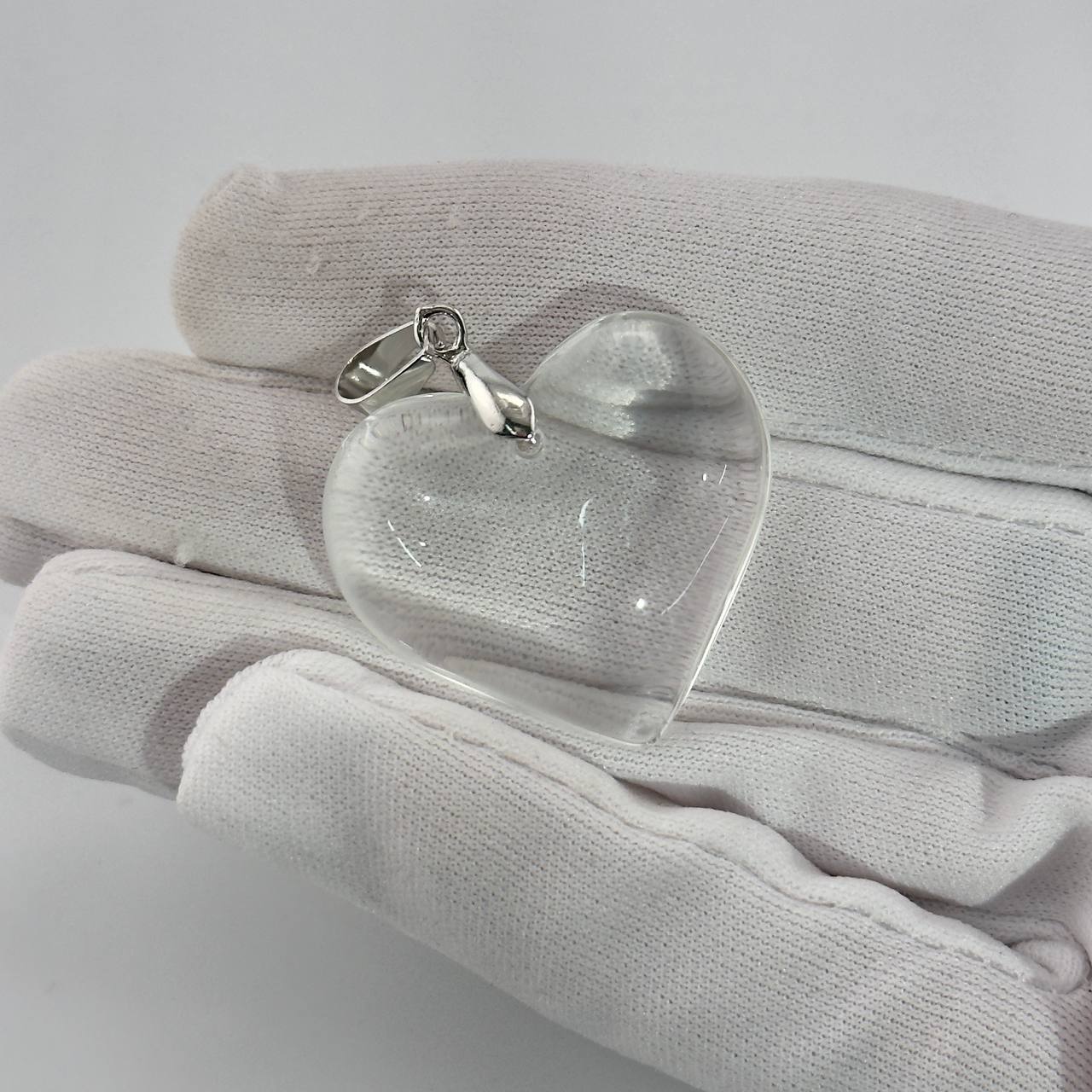 Подвеска из стекла цвет прозрачный размер 35мм