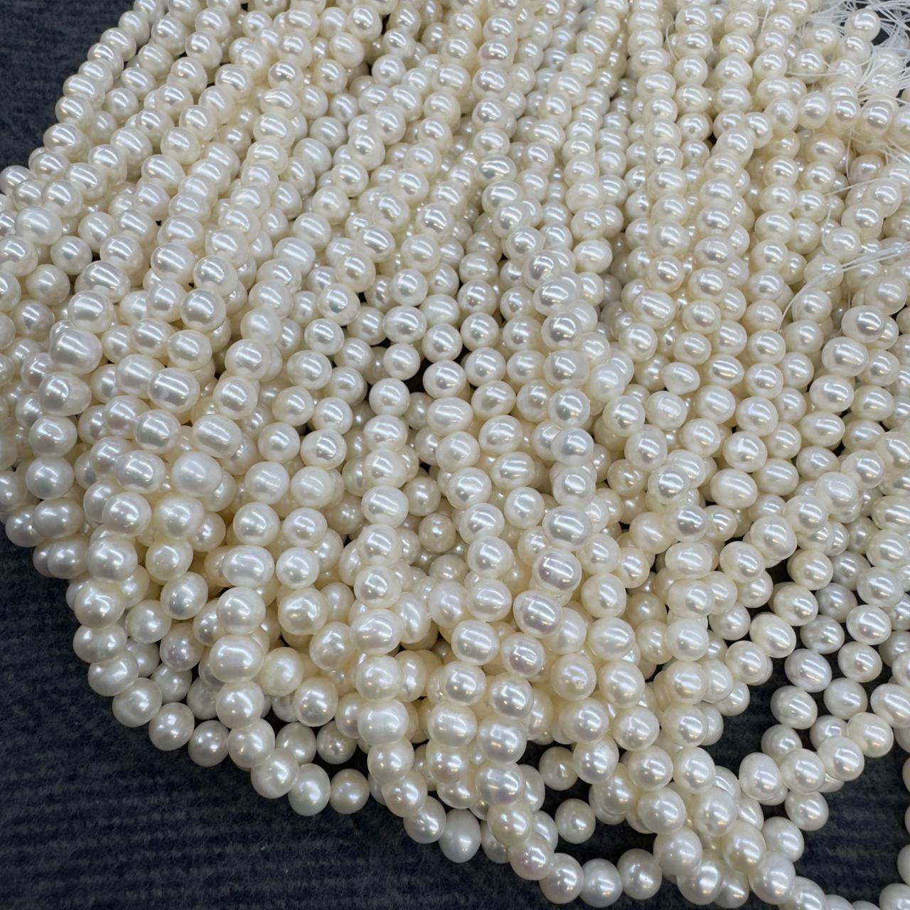 Жемчуг АА культивированный размер 7-8мм