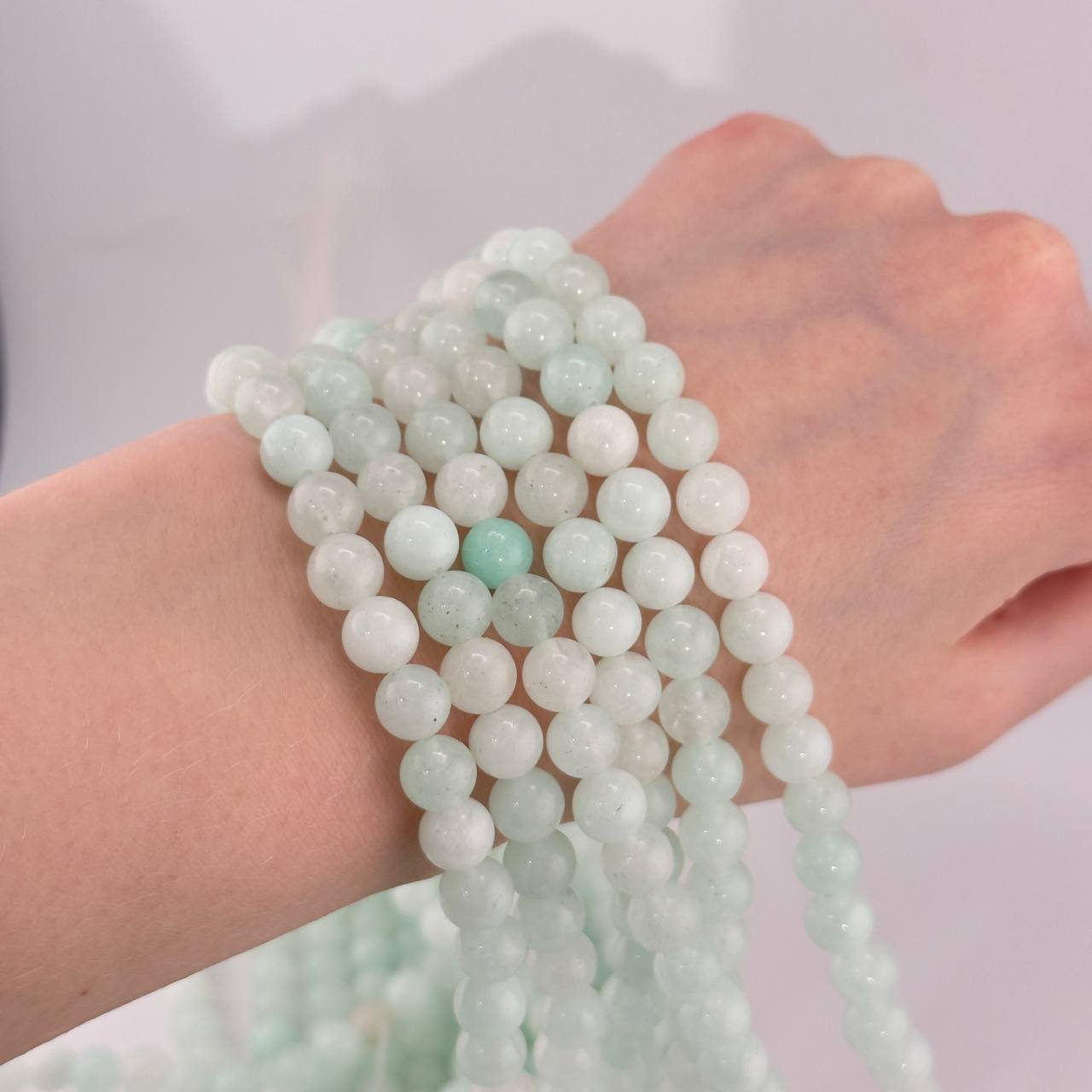 Бусины Халцедон размер 8мм натуральный камень